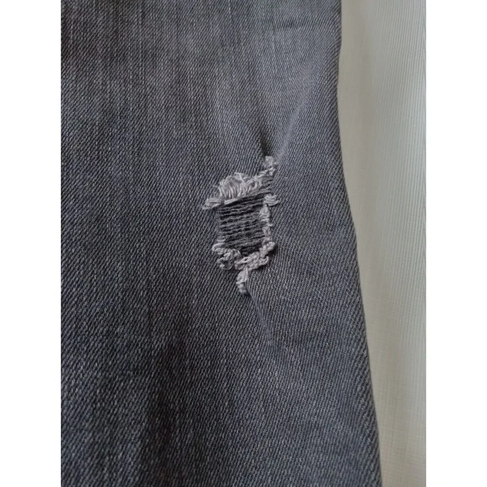 American Eagle Charcoal Wash Skinny Leg Distressed Denim Jeans Men's Size 30X32